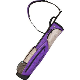 Wellzher 0.9 Sunday Bag (Collapsible) Purple/Khaki   Wellzher Golf Bags