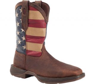 Mens Durango Boot DB020 11 Flag Pull On   Brown/Union Flag Boots