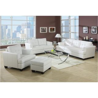 White Bonded Leather Chair