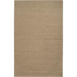 Hand crafted Beige Solid Casual Dipson Wool Rug (33 X 53)
