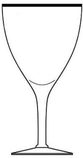 Susquehanna Simplicity Water Goblet   Stem #425, Platinum Trim On Bowl