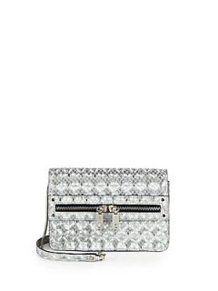 MILLY Bowery Crossbody Mini Bag   Silver