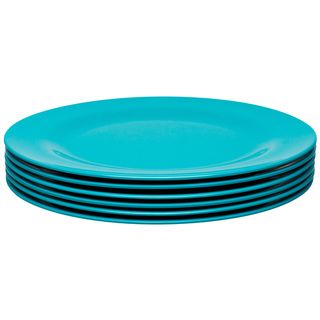 Zak  Ella Azure 10.75 inch Dinner Plates (set Of 6)