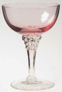Tiffin Franciscan Wistaria Pink Champagne/Tall Sherbet   Stem #17507, Pink