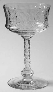 Tiffin Franciscan 15066 3 Champagne/Tall Sherbet   Stem #15066, Cut Foral, Cut F