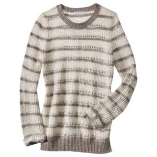 Xhilaration Juniors Open Stitched Sweater   Barnwood S(3 5)
