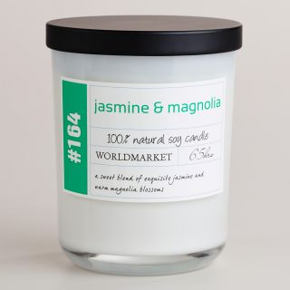 Jasmine and Magnolia Soy Filled Jar Candle   World Market
