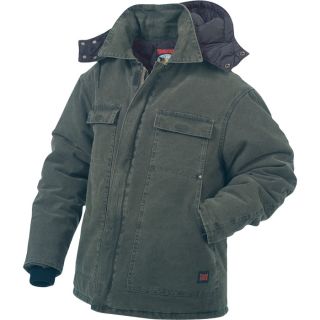 Tough Duck Washed Polyfill Parka with Hood   3XL, Moss