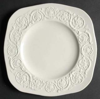 Wedgwood Patrician Plain (Old) Square Salad Plate, Fine China Dinnerware   Off W
