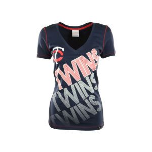 Minnesota Twins 5th & Ocean MLB Womens Athletic Baby Jersey T Shirt