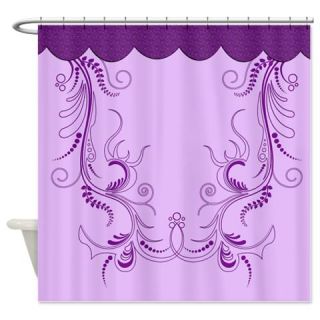  Purple Swirly Pattern Shower Curtain  Use code FREECART at Checkout