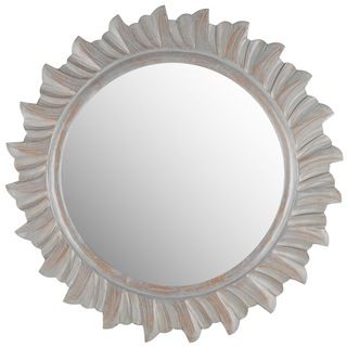 Safavieh By The Sea Burst Grey Mirror (Grey Materials Finish Grey Dimensions 29 inches high x 29 inches wide x 0.79 inches deepMirror Only Dimensions 20 inches diameterThis product will ship to you in 1 box.Furniture arrives fully assembled )