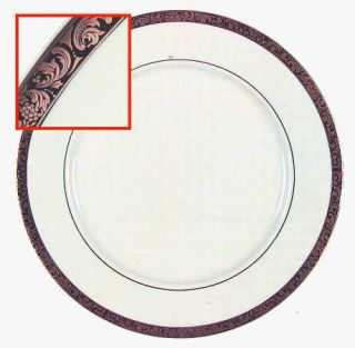 Sango Empress Gold Dinner Plate, Fine China Dinnerware   Gold Etched Band, Smoot