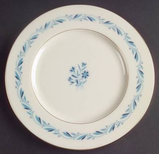 Lenox China Blueridge Salad Plate, Fine China Dinnerware   Blue Laurel Rim, Blue