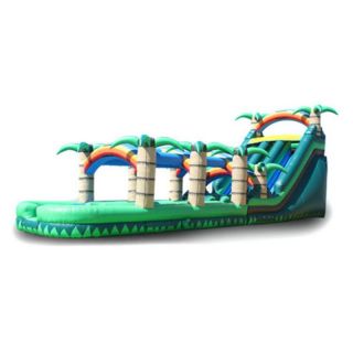 EZ Inflatables 20 ft. Tropical Slip and Slide Multicolor   WS197