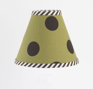 Cotton Tale Aye Matie Lampshade (Green/brown/whiteGender BoyTheme Aye MatieCare instructions Spot clean onlyDimensions 8 inches high x 9 inches wide x 4 inches at top )