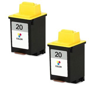 Lexmark #20 (15m0120) Color Compatible Ink Cartridge (pack Of 2) (Multi colorPrint yield 275 pages at 5 percent coverageNon refillableModel NL 2x Lex #20 ColorCompatible models Jetprinter 3100, P3120, P3150, P706, P707, X125, X125 Pro, X4212, X4250, X4