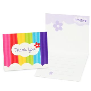 Rainbow Wishes Thank You Notes