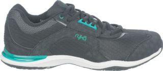 Womens Ryka Transition   Black/Dynasty Green Lace Up Shoes