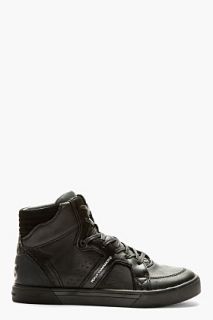 Y_3 Black Rydge High_top Sneakers