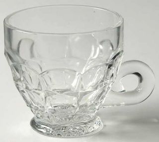 Indiana Glass Constellation Clear Punch Cup   Line #300,Rectangular/Waffle Desig