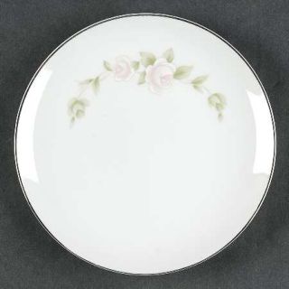 Style House Tudor Rose Bread & Butter Plate, Fine China Dinnerware   Pink Rose,