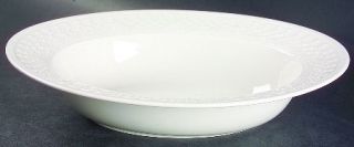 Wedgwood Sunflowers (White Embossed) 11 Oval Vegetable Bowl, Fine China Dinnerw