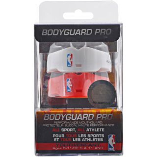Bodyguard Pro Nba Logo Mouth Guard (MultiDimensions 5 inches long x 3 inches wide x 1 inch highWeight 1 poundOfficially licensed NBA performance mouth guardPack of two mouth guards featuring home and away colorsPFT (Perfect Fit technology) with boil and