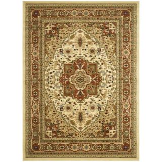 Lyndhurst Collection Ivory/ Rust Rug (53 X 76)