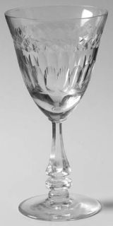 Tiffin Franciscan Enchanted Wine Glass   Stem #17477, Cut