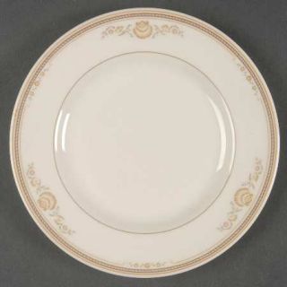 Gorham Newport Bread & Butter Plate, Fine China Dinnerware   Town & Country,Tan
