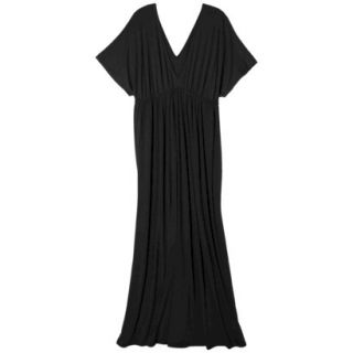 Merona Womens Plus Size Short Sleeve Maxi Dress   Black 3