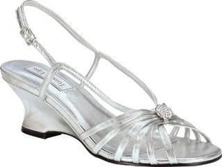 Womens Touch Ups Anastasia   Silver Metallic Prom Shoes