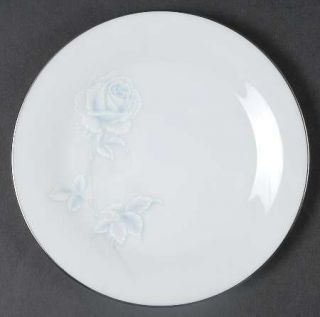 Noritake Virtue Bread & Butter Plate, Fine China Dinnerware   White/Blue Roses,