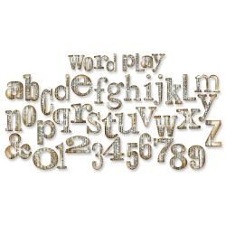 Sizzix Bigz Xl Alphabet Cutting Embossing Die By Tim Holtz  Word Play