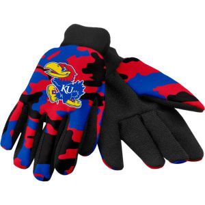 Kansas Jayhawks Forever Collectibles Team Camo Utility Gloves