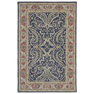 Hand tufted Joaquin Blue Agra Wool Rug (10 X 14)