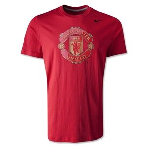 Nike Manchester United Core Basic Crest T Shirt