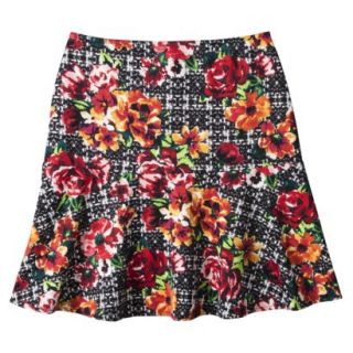 Xhilaration Juniors Drop Waist Skirt   Floral L(11 13)