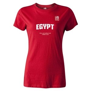 FIFA U 20 World Cup 2013 Womens Egypt T Shirt (Red)