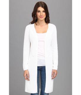 525 america Shaker Maxi Cardigan Womens Sweater (White)