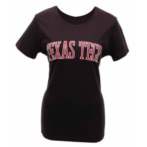 Texas Tech Red Raiders Under Armour NCAA Womens Charged Cotton Basic Arch V Neck T Shirt