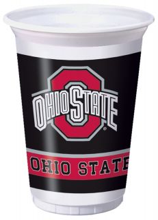 Ohio State Buckeyes 20 oz. Plastic Cups