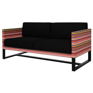 Mamagreen Stripe 2 Seater Sofa with Cushion MSC4BR/MSC4WG Finish Red Barcode