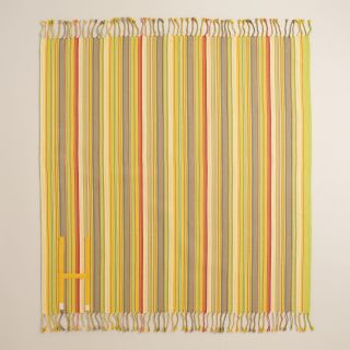 Yellow Stripe Picnic Blanket   World Market