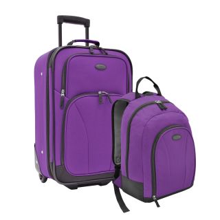 U.s. Traveler 2 piece Upright And Backpack Carry on Luggage Set