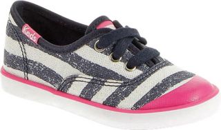 Infant/Toddler Girls Keds Champion K   Navy/Distressed Sripe Twill Sneakers