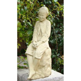 Vintage Fisher Boy Garden Statue   1249 A
