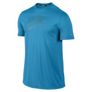 Nike Legend Run Swoosh Mens Running T Shirt   Vivid Blue