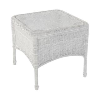 Chicago Wicker and Trading Co Forever Patio Rockport End Table   FP ROC ET WH